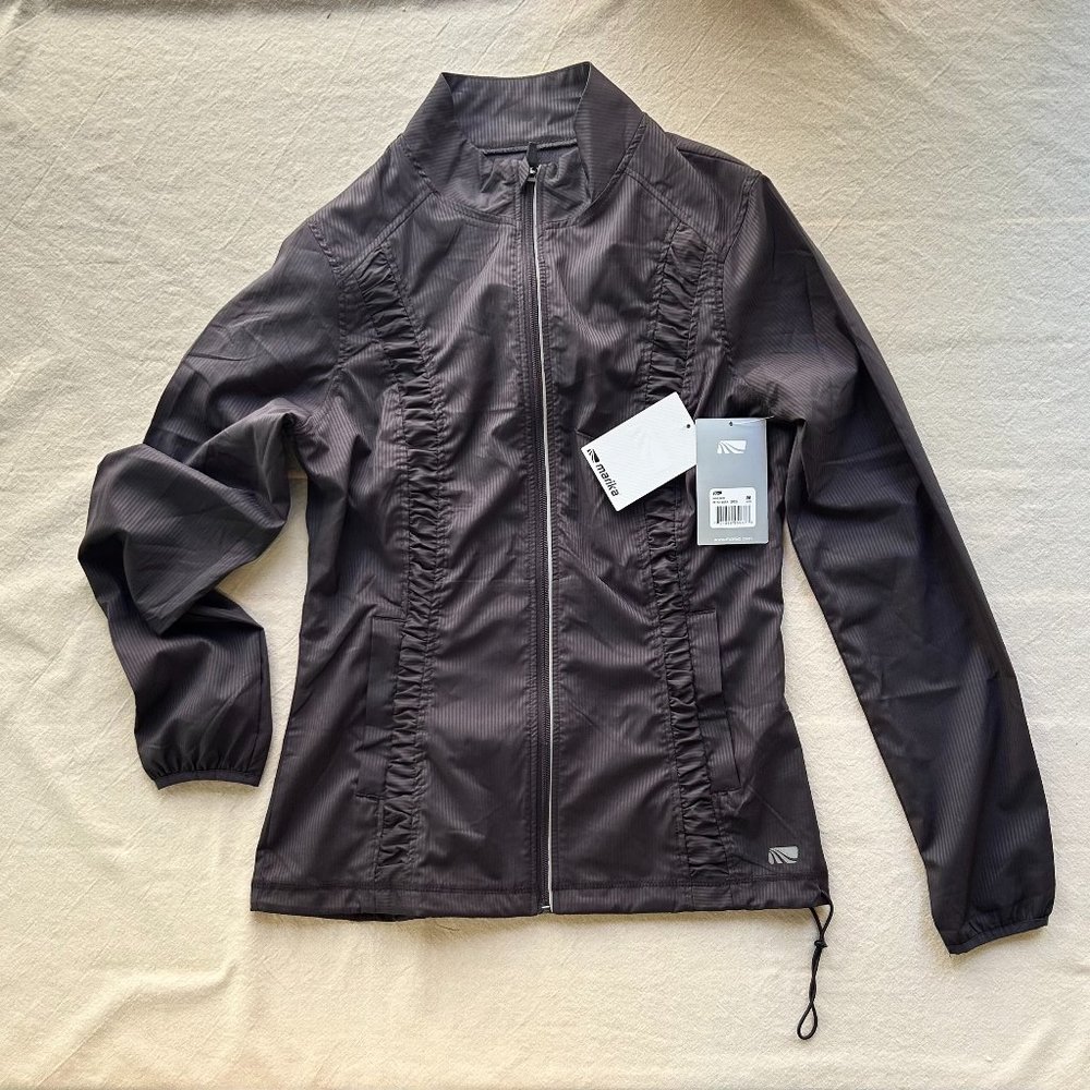 Marika Lightweight Athletic Jacket Grey Size M Never Worn with Tags
